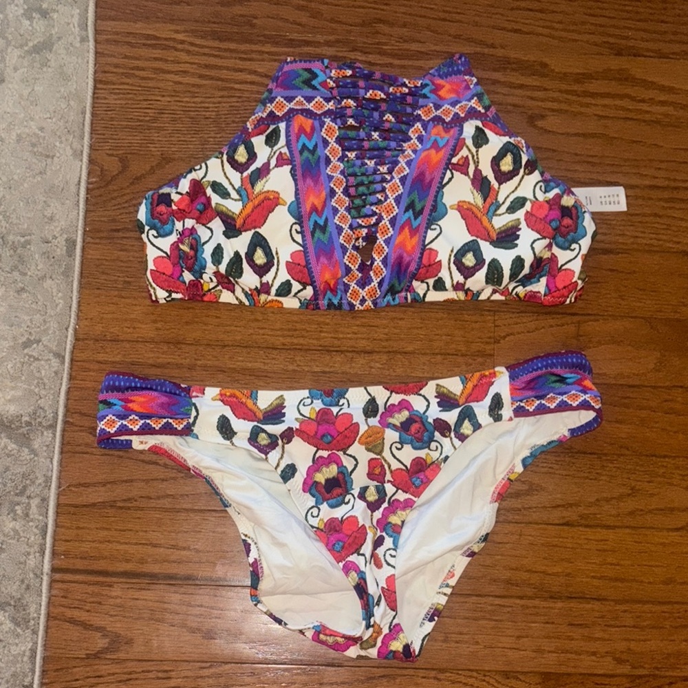 Nanette Lepore Colorful Floral Bikini